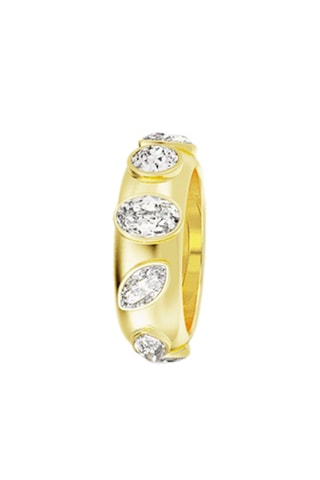 Bague ornée de cristaux Swarovski Imber - Plaqué or jaune