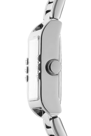 Montre à quartz en acier - Argenté et bleu