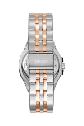 Montre à quartz en acier - Argenté et doré rose