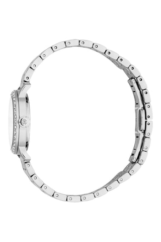 Montre à quartz en acier - Argenté et blanc