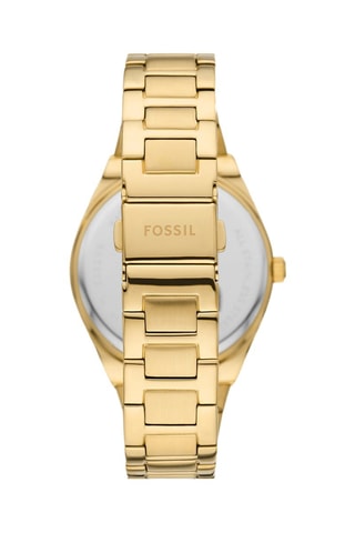 Montre à quartz en acier - Doré