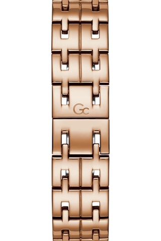 Relógio de quartzo em aço e cristais Swarovski - Dourado-rosa e branco