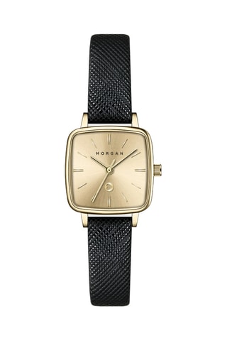 Montre à quartz en polyuréthane - Noir et doré