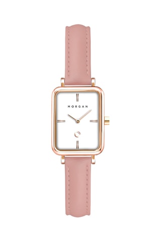 Montre à quartz en polyuréthane - Doré rose