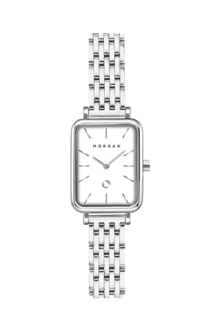 Montre à quartz en alliage de zinc - Argenté et blanc