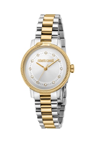 Montre à quartz en acier - Argenté et doré