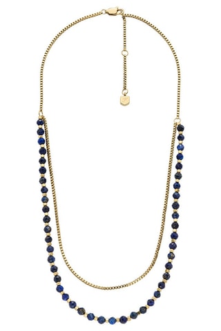 Collier - Doré et bleu marine