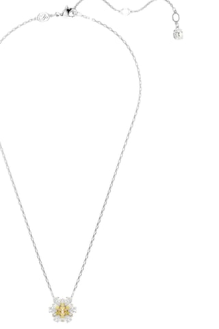 Pendentif orné de cristaux Swarovski - Jaune et blanc