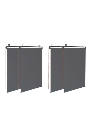 Pérgola con techo retráctil y 4 estores integrados Marina - 12 m²