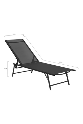 2 tumbonas Malaga - 190 x 58 x 33 cm