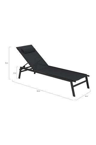 2 tumbonas Faro - 185 x 56 x 89 cm