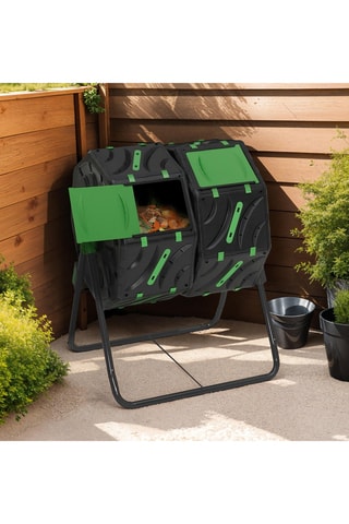 Compostador giratorio - 2 x 70 l