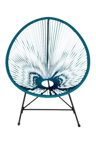 Salón de jardín con tablero de vidrio templado Ibiza - 2 plazas