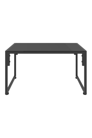 Salón de jardín esquinero Tropéa - 6 plazas - Mesa de centro de cristal