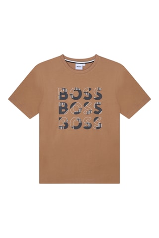 T-shirt - Bruin - Boss