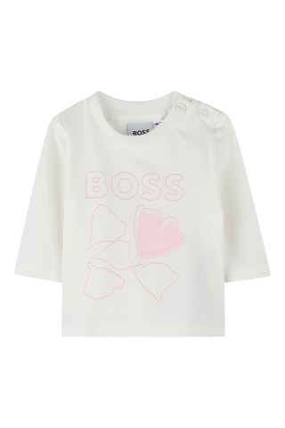 Biologisch Katoenen T-shirt - Wit - Boss