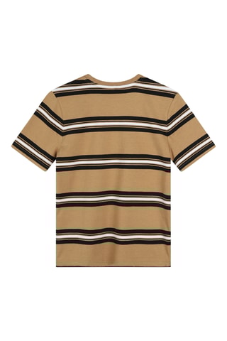 T-shirt - Bruin en Wit - Boss