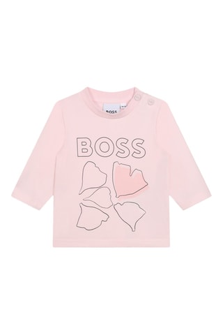 Biologisch Katoenen T-shirt - Roze - Boss