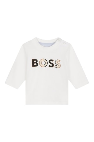 Biologisch Katoenen T-shirt - Wit - Boss