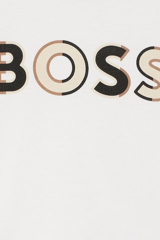 Biologisch Katoenen T-shirt - Wit - Boss