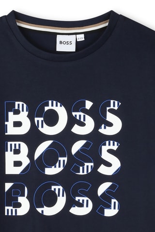 T-shirt Regular Fit - Marineblauw - Boss