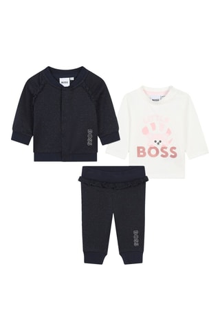 3-delige Set - Marineblauw - Boss