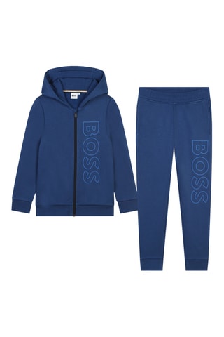 Sweater met Capuchon en Joggingbroek - Kobaltblauw - Boss