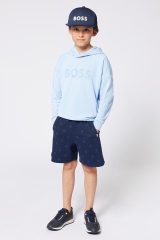 Sweater met Capuchon - Hemelsblauw - Boss