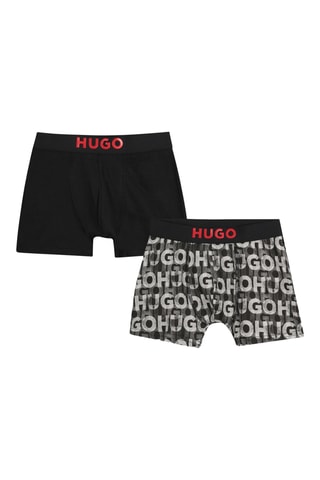 2 Boxers - Zwart en Grijs - Hugo