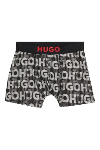 2 Boxers - Zwart en Grijs - Hugo
