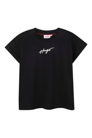 Biologisch Katoenen T-shirt - Zwart - Hugo