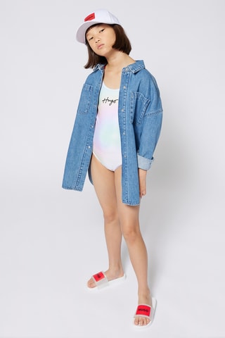 Biologisch Katoenen Spijkerblouse - Blauw - Hugo