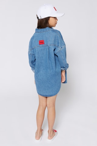 Biologisch Katoenen Spijkerblouse - Blauw - Hugo