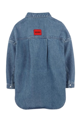 Biologisch Katoenen Spijkerblouse - Blauw - Hugo