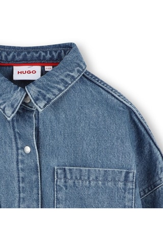 Biologisch Katoenen Spijkerblouse - Blauw - Hugo