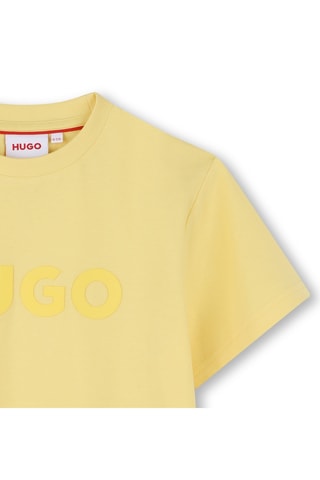 Biologisch Katoenen T-shirt - Geel - Hugo