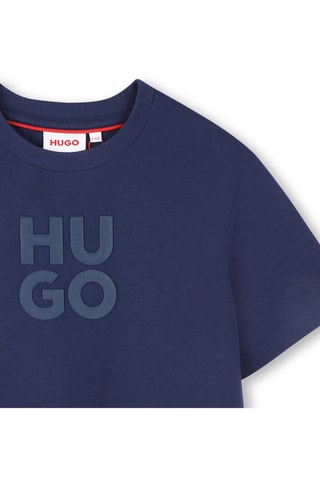 Biologisch Katoenen T-shirt - Marineblauw - Hugo