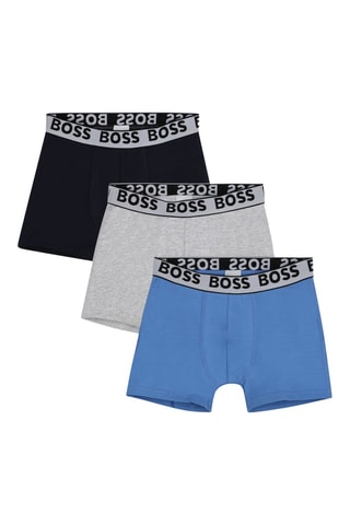 3 Boxers - Kobaltblauw en Zwart - Boss