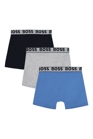 3 Boxers - Kobaltblauw en Zwart - Boss
