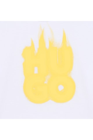 Biologisch Katoenen T-shirt - Wit - Hugo