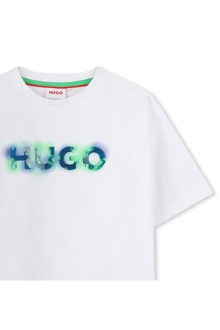 Biologisch Katoenen T-shirt - Wit - Hugo