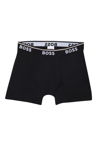 2 Boxers - Zwart en Gemêleerd Lichtgrijs - Boss