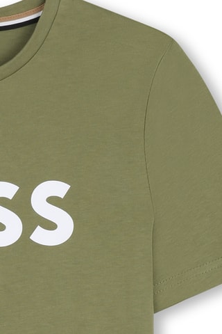 T-shirt - Donkergroen Boss