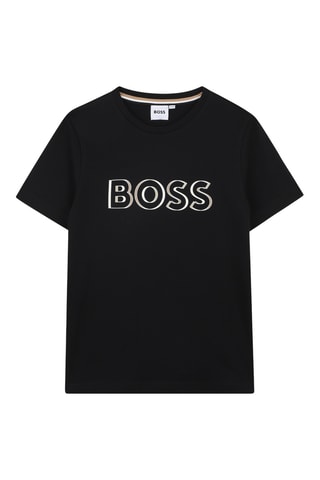 T-shirt - Zwart - Boss