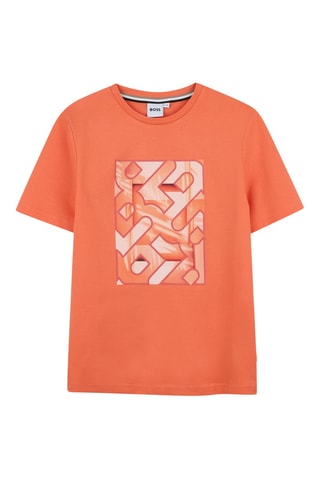 T-shirt - Oranje - Boss