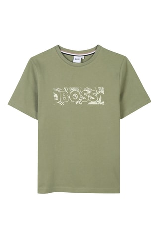 T-shirt - Olijfgroen - Boss