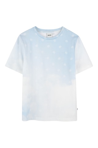 T-shirt Dip and Dye - Hemelsblauw - Boss