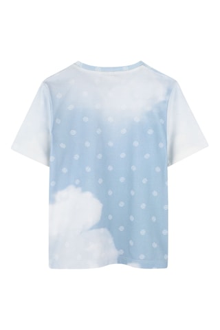 T-shirt Dip and Dye - Hemelsblauw - Boss