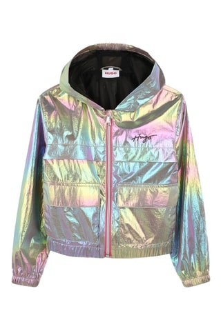 Windjack met Capuchon - Zilverkleurig - Hugo