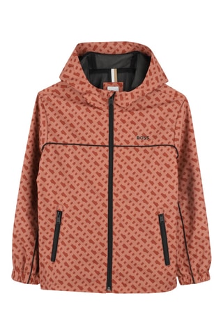 Windjack met Capuchon - Steenrood Boss